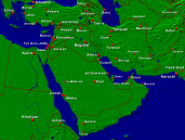 Naher Osten Städte + Grenzen 1600x1200